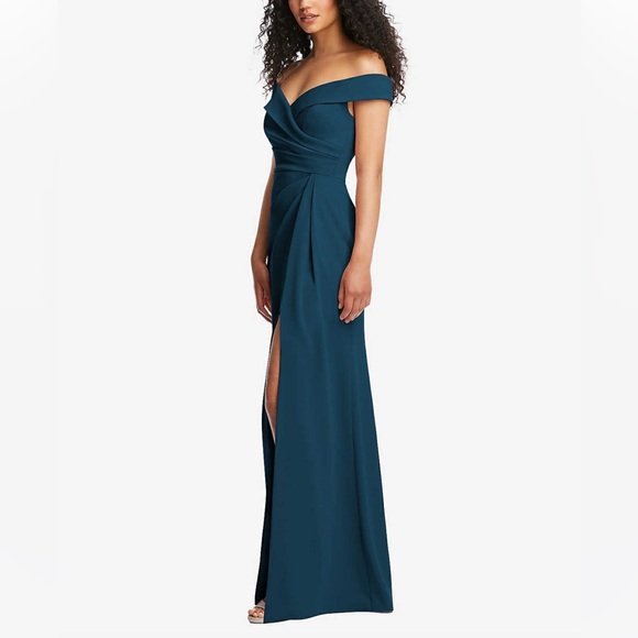 AFTER SIX MADELYN · STYLE 6872 · CREPE - Atlantic Blue Various - Picture 3 of 9